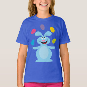 イースターのウサギおよび卵 Tシャツ