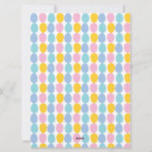 イースターのウサギからの休日の手紙 シーズンカード (裏面)