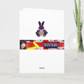 イースターのウサギが付いている姪のイースターカード、 シーズンカード (裏面)