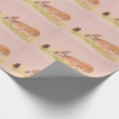イースターのウサギですか。 ラッピングペーパー (角)