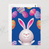 イースターのウサギと卵のポストカード。 ポストカード (正面/裏面)