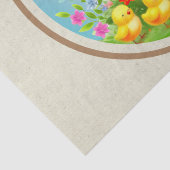 イースターのウサギと春の花 薄葉紙 (詳細)