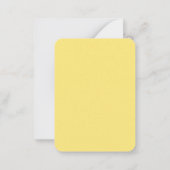 イースターのウサギと青いムスカリの花 ノートカード (裏面)