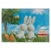 イースターのウサギのまな板 カッティングボード (正面)