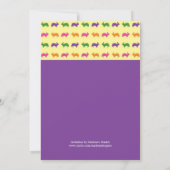 イースターのウサギのウサギの招待状 招待状 (裏面)