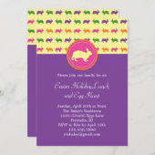 イースターのウサギのウサギの招待状 招待状 (正面/裏面)