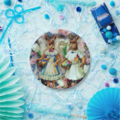 イースターのウサギのウサギ ペーパープレート (パーティー)