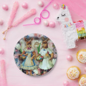 イースターのウサギのウサギ ペーパープレート (パーティー)