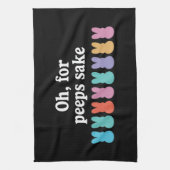 イースターのウサギのキリスト教のお祭り キッチンタオル (縦)