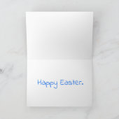 イースターのウサギのサーフ カード (内部)