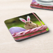 イースターのウサギのシマリス コースター (左側)