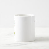 イースターのウサギのジャグリング コーヒーマグカップ (中央)