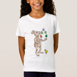 イースターのウサギのジャグリング Tシャツ