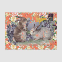 イースターのウサギのティッシュペーパー