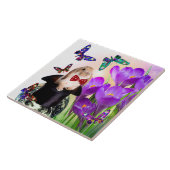 イースターのウサギのデザインの装飾的なタイル タイル (側面)