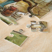 イースターのウサギのパズルへの手紙 ジグソーパズル (側面)