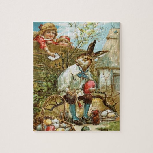 イースターのウサギのパズルへの手紙 ジグソーパズル (縦)