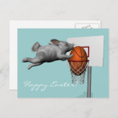 イースターのウサギの完全な確実 シーズンポストカード (正面/裏面)