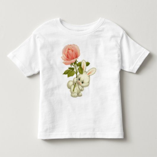 イースターのウサギの幼児のワイシャツ トドラーTシャツ (正面)