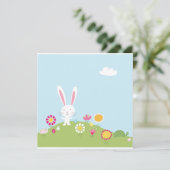 イースターのウサギの招待状 招待状 (スタンド正面)