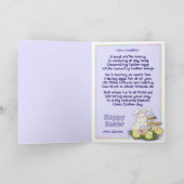 イースターのウサギの挨拶 シーズンカード (内部)