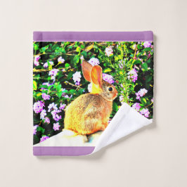イースターのウサギの洗浄布 ウォッシュタオル