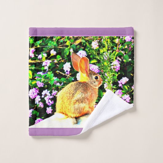 イースターのウサギの洗浄布 ウォッシュタオル (ウォッシュタオル)