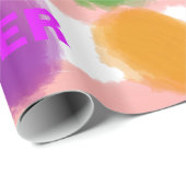 イースターのウサギの着色された卵 ラッピングペーパー (ロールコーナー)