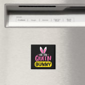 イースターのウサギの耳の卵のクイーン Funny Easter D マグネット (インサイチュ (食洗機))