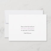 イースターのウサギの花輪 サンキューカード (裏面)