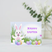 イースターのウサギの郵便はがき シーズンポストカード (スタンド正面)