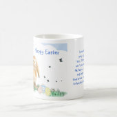 イースターのウサギの韻ウサギのイラストレーション マグカップ (中央)