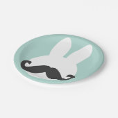 イースターのウサギの髭の紙皿 ペーパープレート (アングル)