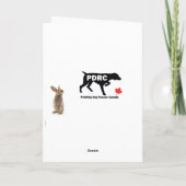 イースターのウサギは余りに速かったです(Vizsla) -挨拶状 シーズンカード (裏面)