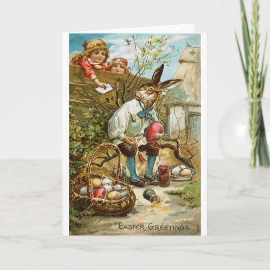 イースターのウサギへの手紙 シーズンカード (正面)