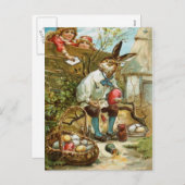 イースターのウサギへの手紙 シーズンポストカード (正面/裏面)