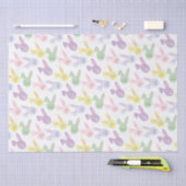 イースターのウサギパターンティッシュペーパー 薄葉紙 (クラフト)
