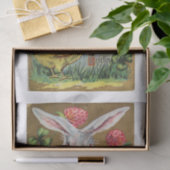 イースターのウサギ及びひよこと白い10lbティッシュペーパー 薄葉紙 (ギフト)