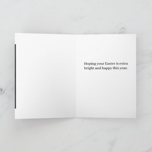 イースターのウサギ耳のヨーキ― カード (内部)