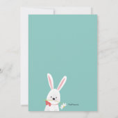 イースターのウサギ3匹 招待状 (裏面)
