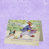 イースターのウサギ カード