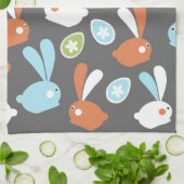 イースターのウサギ キッチンタオル (折り畳み)