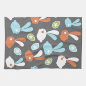 イースターのウサギ キッチンタオル (横)