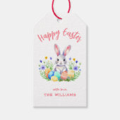 イースターのウサギ ギフトタグ (正面)