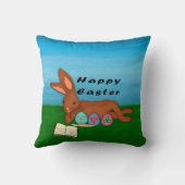 イースターのウサギ クッション (裏面)