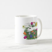 イースターのウサギ コーヒーマグカップ (正面右)