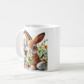 イースターのウサギ コーヒーマグカップ (正面左)