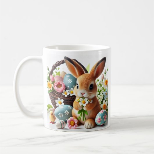 イースターのウサギ コーヒーマグカップ (左)