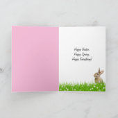 イースターのウサギ シーズンカード (内部)