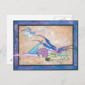 イースターのウサギ シーズンポストカード (正面/裏面)